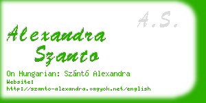 alexandra szanto business card